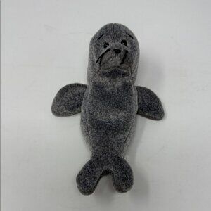 Ty Beanie Baby Slippery Gray Plush Seal Pet Toy for kids Stuffed  Animal